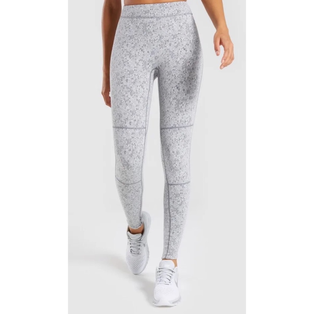 Gymshark Fleur Gray Textured Leggings
